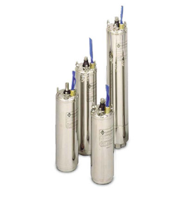 6 – inch and 8 - inch submersibles are available from 4 through 150 KW